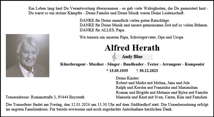 Erinnerungsbild für Alfred Herath