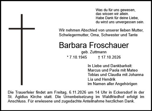Profilbild von Barbara Froschauer