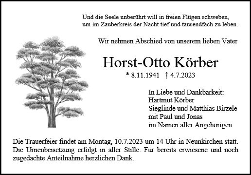 Erinnerungsbild für Horst-Otto Körber