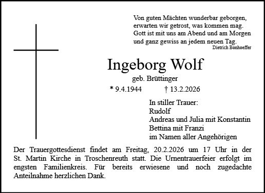 Profilbild von Ingeborg Wolf