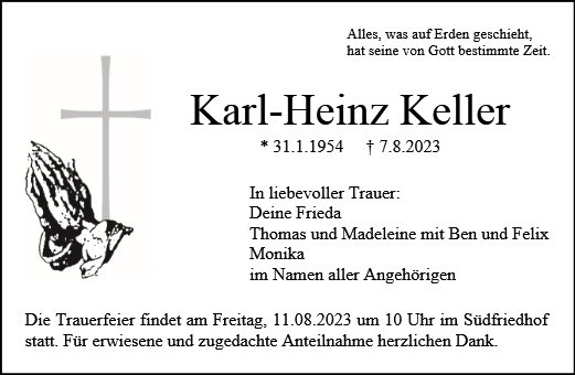 Erinnerungsbild für Karl-Heinz Keller