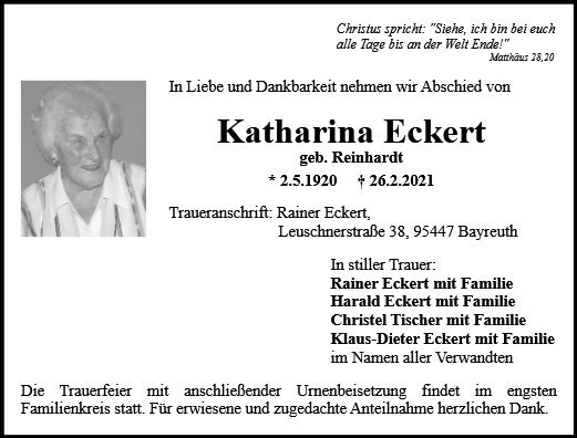 Erinnerungsbild für Katharina Eckert