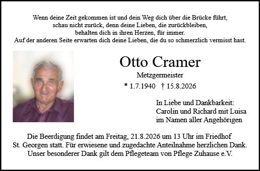 Profilbild von Otto Cramer