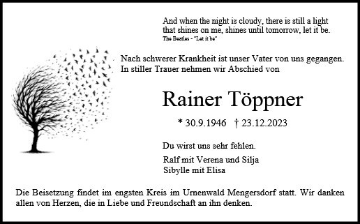Erinnerungsbild für Rainer Töppner