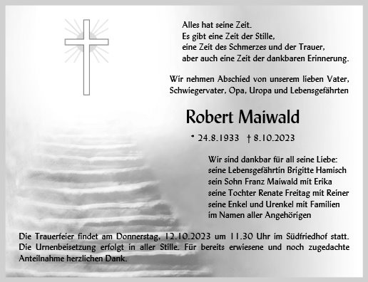 Erinnerungsbild für Robert Maiwald