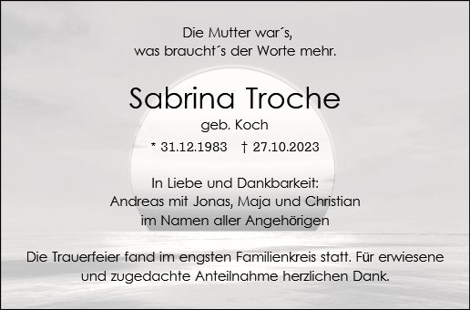 Erinnerungsbild für Sabrina Troche