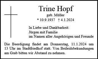 Erinnerungsbild für Trine Hopf